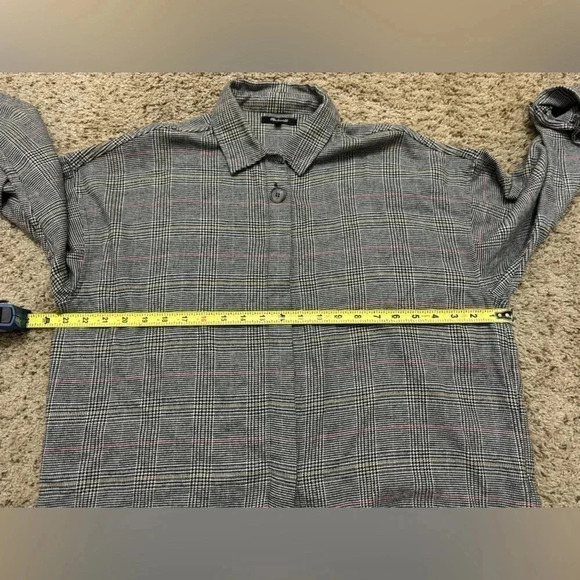 MADEWELL Flannel Bromley Shirt Buttery Soft in Ronan Plaid Size Medium - Picture 9 of 10